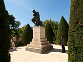 Topiary in park at Musee Rodin Museum, Paris, France