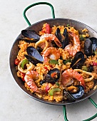 1 Topf, Paella mit Meeresfrüchten