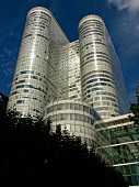 Paris: La Défense, Bürotürme, Himmel blau