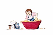 Illustration, Backen 