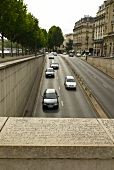 Entrance of Pont de l'Alma tunnel in Paris, France