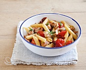 Schlank im Schlaf, Penne, Pollo, Pomodori