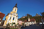 Wallfahrtskirche oberhalb von Ehrenhausen, Österreich