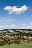 View of Sontra town in Hesse, Germany