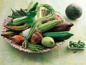 Food, Verschiedene Sorten exotisches Gemüse