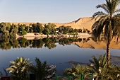 View of Kitchener Island and Qubbet al-Hawa, Aswan, Egypt