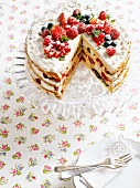 Tortenglück, Beeren-Minze- Torte