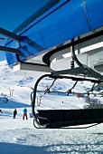 Empty skilift in ski resort in Hemsedal, Norway