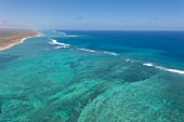 View of coral bay in Ningaloo Reef, Australia, Aerial view