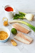 Ingredients for making fish stew for pregnancy and lactation