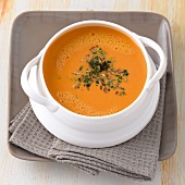 Ernährung für Vielbeschäftigte , Möhren-Kartoffel-Suppe