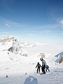 Schweiz, Urner Alpen, Engelberg, Titlis, Skipiste Jochpass