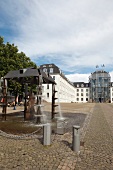 Saarland, Saarbrücken, Saarbrücker Schloss, Schlossplatz, Skulptur