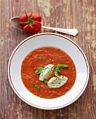 Vegetarisch, Tomatensuppe mit Basilikumricotta, Nr. 2