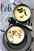 Potato soup and parsnip soup (Austria)