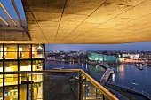 Amsterdam, Openbare Bibliotheek, Blick von Dachterrasse, Nemo