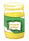 Illustration, Senf, Moutarde de Dijon, Dijon-Senf, Dijonsenf