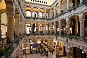 Interior of Magna Plaza department store, Amsterdam, Netherlands