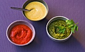 20 Min. vegetarisch, Drei schnelle Dips