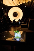 Basil Gimlet cocktail in high ball at Tausend Bar, Berlin
