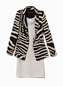 Safari Look, Blazer, Zebradruck, Kleid, Outfit, Zusammenstellung
