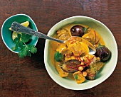 Fleisch, Lammcurry mit Thai-Auberginen