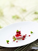 Dessert: Sommerfrühstück, Erdbeer, Müsli, Klee