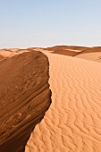 Sand dunes at Wahiba sands, Oman 