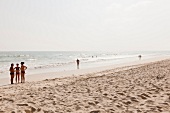 People on beach in Dhofar, Salalah, Oman