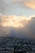 Nebel, Wolken, Wohngebiet, Stadtansicht, San Francisco