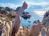 Granite rock formations at Capo Testa, Sardinia, Italy
