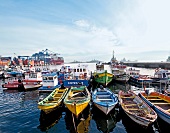 Valparaíso, Hafen, Boote 