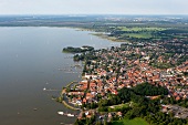 City view of Steinhude, Hanover, aerial view