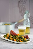 Green kale with sausage (Northern Germany)
