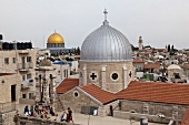 Israel, Jerusalem, Altstadt, vom Österreichischen Hospiz, Felsendom