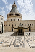 View of people at Church of Annunciation, Nazareth, Israel