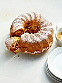Marble cake with icing sugar, Bavaria, Germany