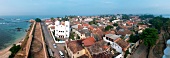 View of Galle Fort, Indian Ocean and Meera Mosque, Sri Lanka