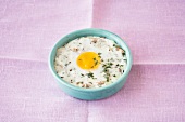 Ei - Rezepte, Eier mit Gorgonzola im Förmchen