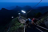 Sri Lanka, Berg Sri Pada, Treppe, Pilger, nachts, Licht