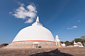 Low angle view of Stupa of Mirisawetiya Temple Square at Anuradhapura, Sri Lanka