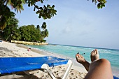 View of beach at the island of Lesser Antilles, Caribbean, Barbados