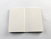 weißes Notizbuch, aufgeschlagen 