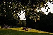 People at Friedrichshain public park in Berlin, Germany