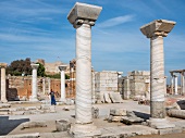 Ruins and columns in Selcuk, Turkey