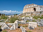 Ancient ruins of theater in Ayd?n Province, Turkey