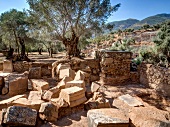View of ruins in Nysa, Aegean, Turkey