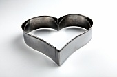 Close-up of heart shaped cookie cutter