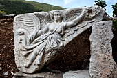 Sculpture in ancient Ephesus, Aegean, Turkey
