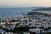 View of harbour in Bodrum, Aegean Region, Turkey